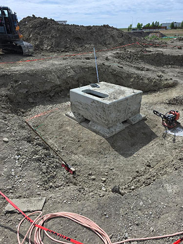 Vault Repair Image 1 - 2 Sons Excavating, electrical trenching.